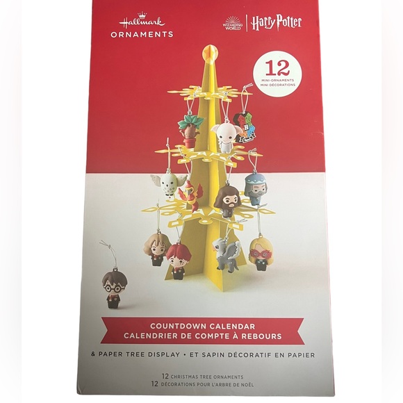 Harry Potter Hallmark Countdown Calendar Paper Tree Set With 12 Mini Ornaments - Picture 6 of 6